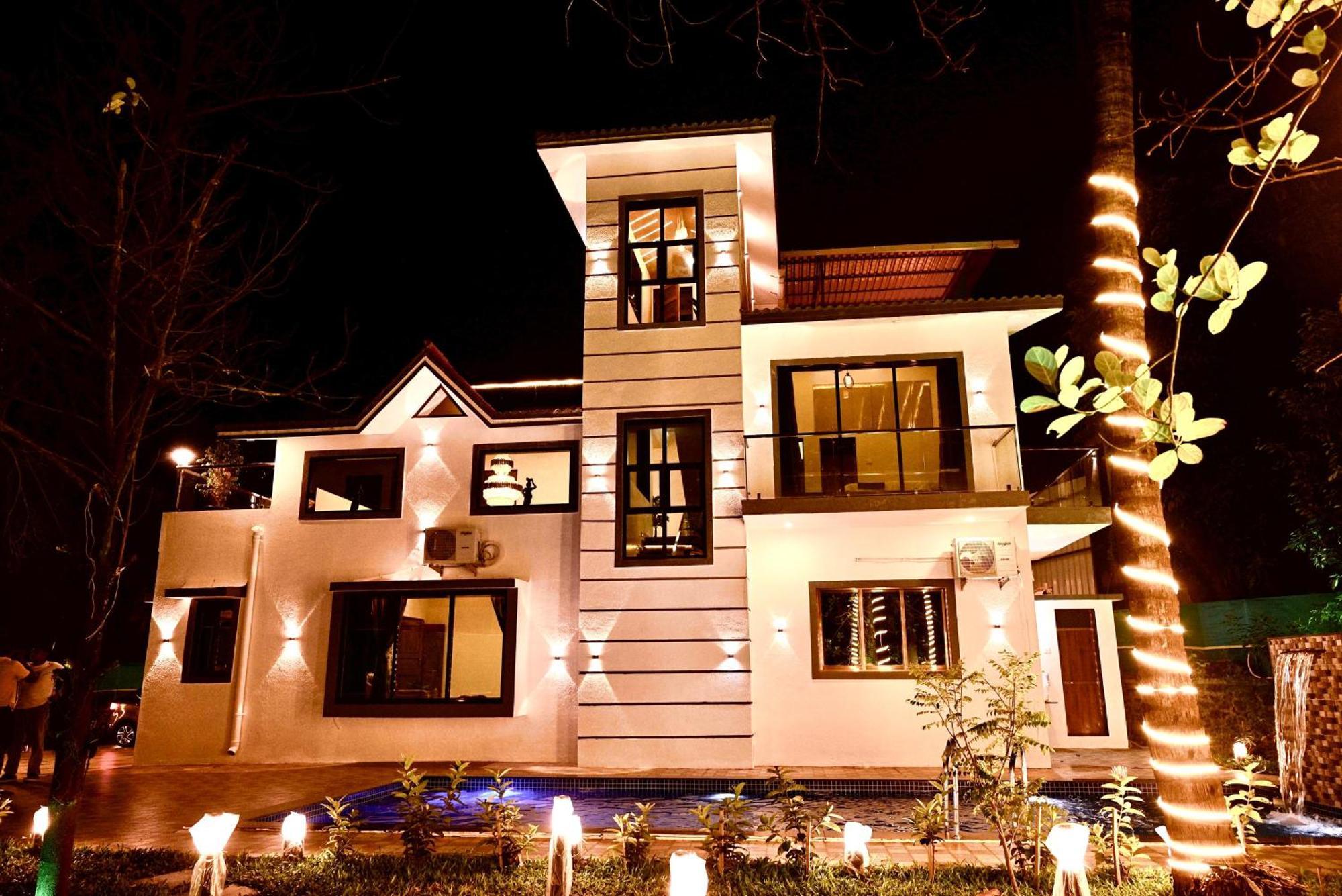Seas The Day Luxurious 5Bhk Villa 2Min From Awas Beach With Huge Private Pool Алибаг Екстериор снимка
