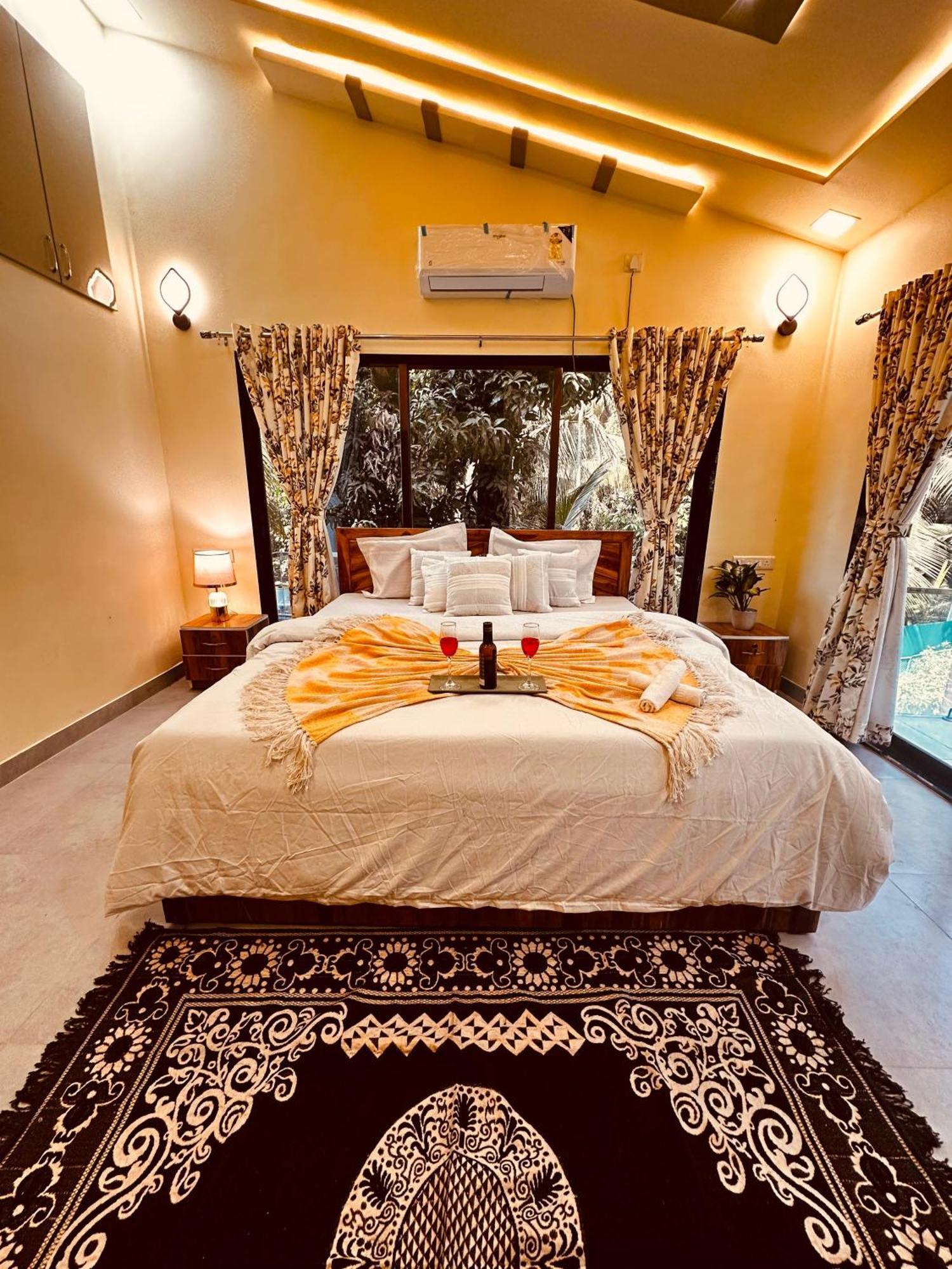 Seas The Day Luxurious 5Bhk Villa 2Min From Awas Beach With Huge Private Pool Алибаг Екстериор снимка
