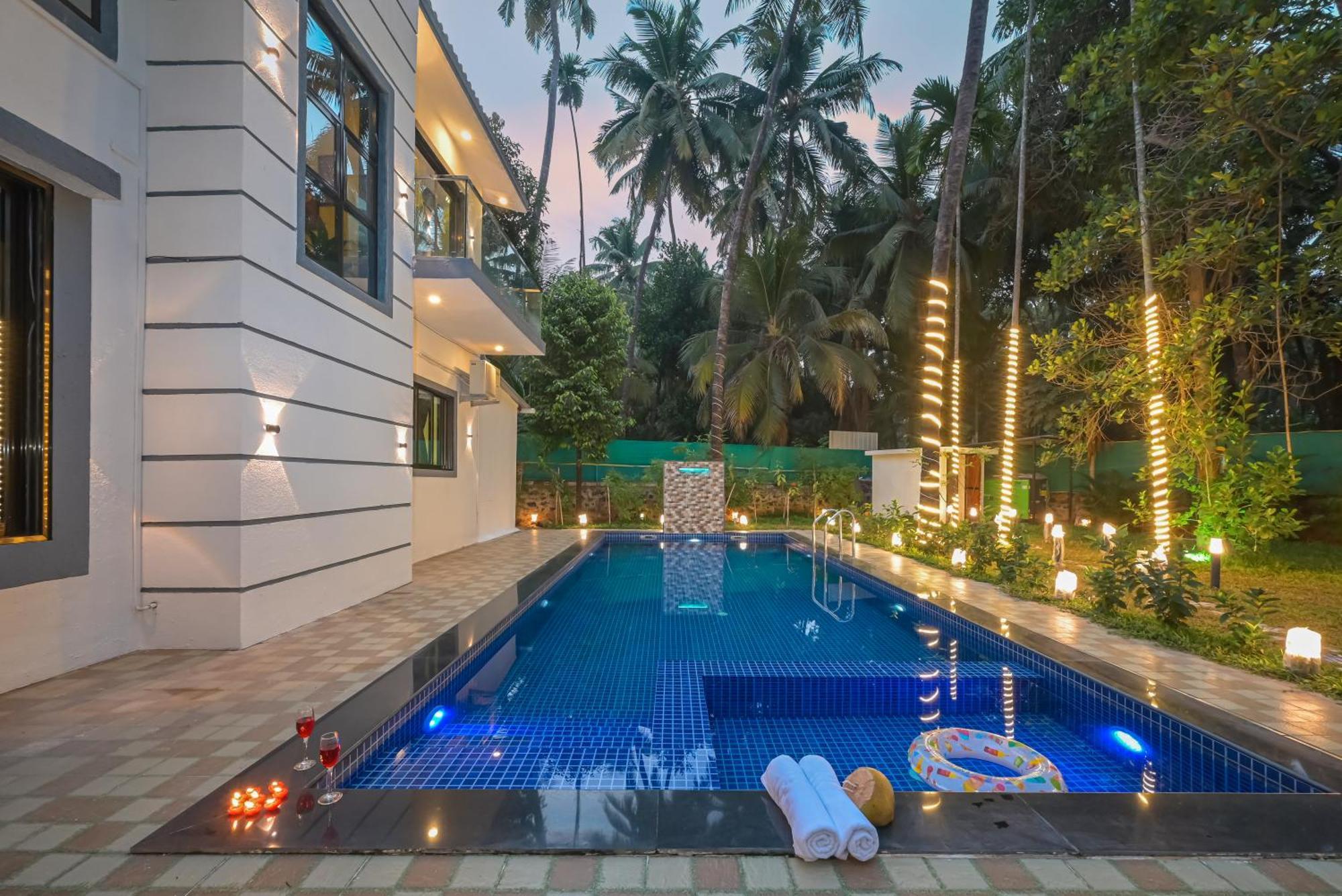 Seas The Day Luxurious 5Bhk Villa 2Min From Awas Beach With Huge Private Pool Алибаг Екстериор снимка