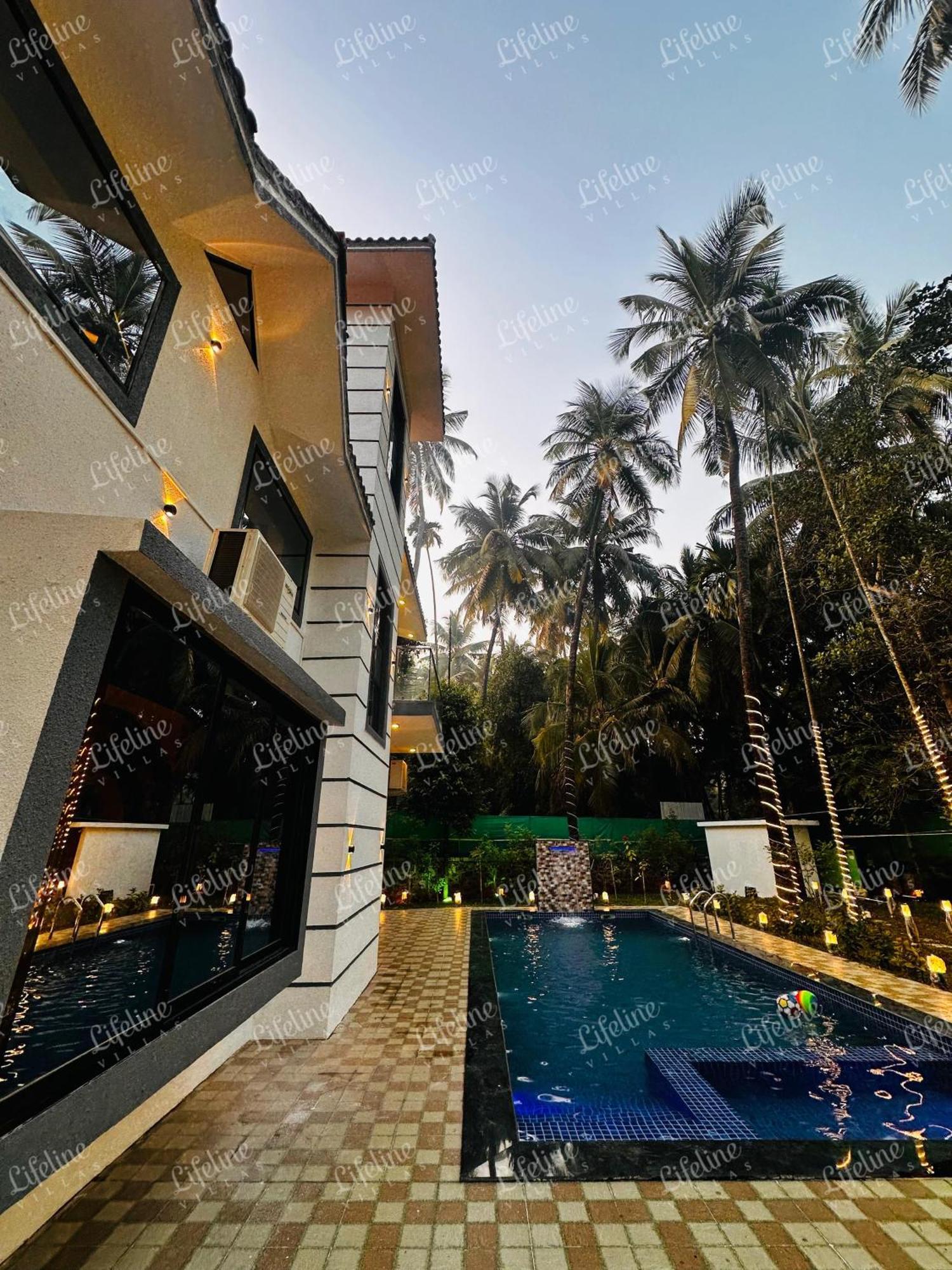 Seas The Day Luxurious 5Bhk Villa 2Min From Awas Beach With Huge Private Pool Алибаг Екстериор снимка